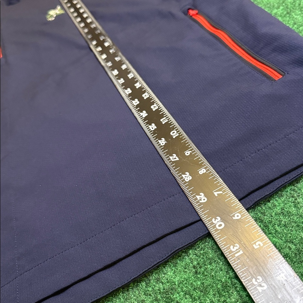 FootJoy: Long Sleeved Q-Zip Weather Resistant Windbreaker (Navy Blue / Size XL) - Picture 4 of 6